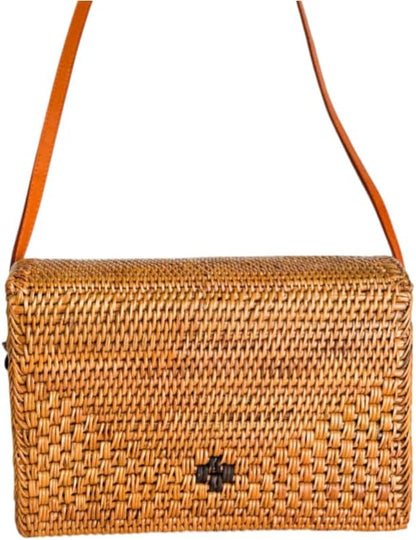 Handcrafted Artisan Woven Rattan Purse
