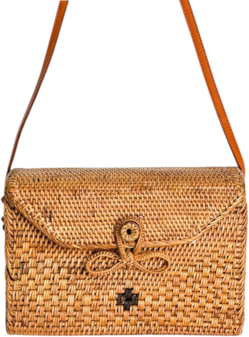 Handcrafted Artisan Woven Rattan Purse