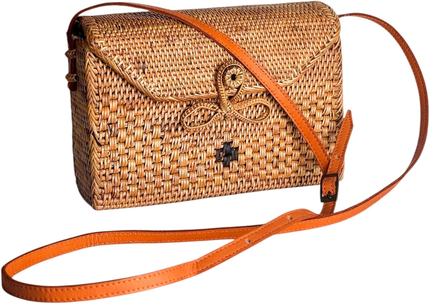 Handcrafted Artisan Woven Rattan Purse